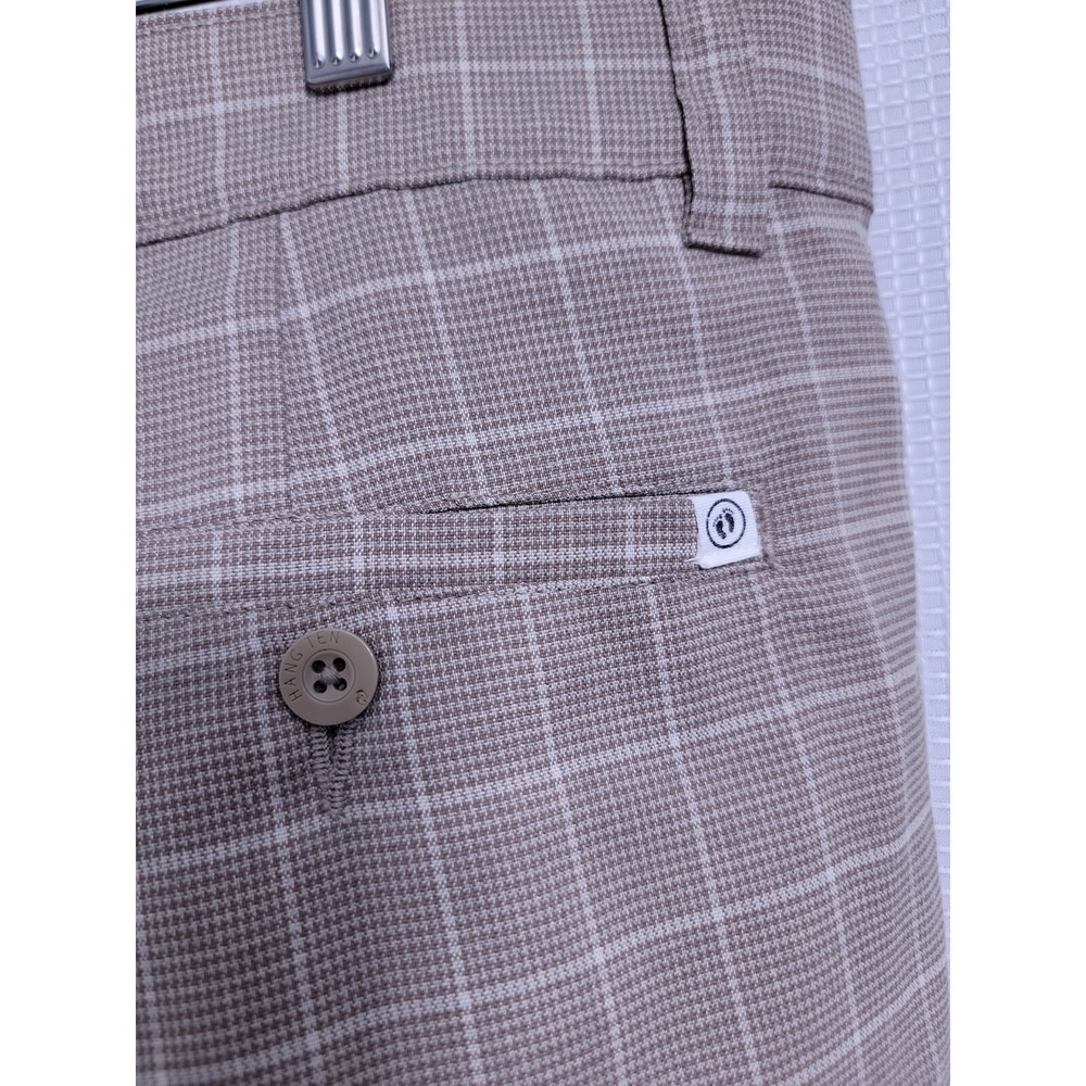 Hang Ten Beige Plaid Hybrid Casual Board Shorts Men's size 30 - Picture 5 of 9